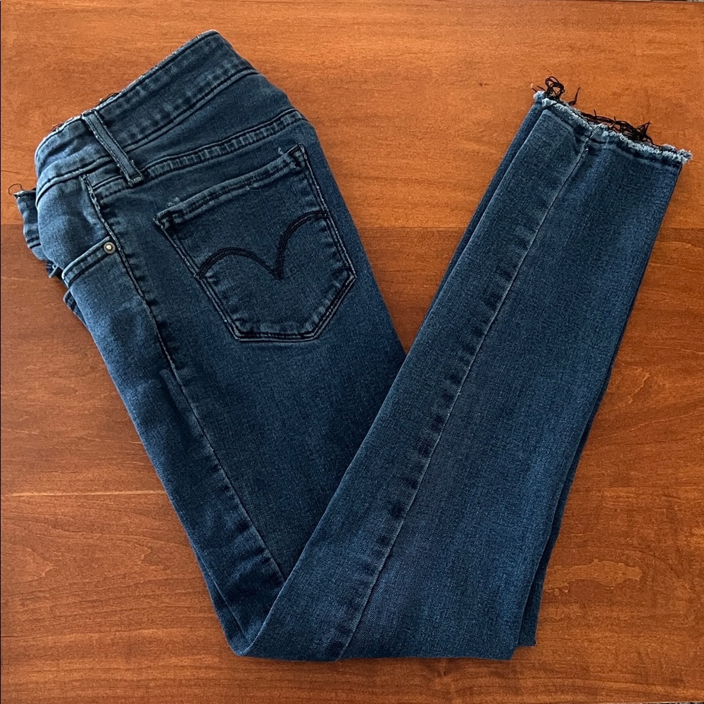 Levi's Dark Blue 711 Skinny Jeans